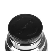 Термос Мастер К «Гильза», 500 мл, с кружкой, сохраняет тепло 24 ч, нержавеющая сталь, серебристый