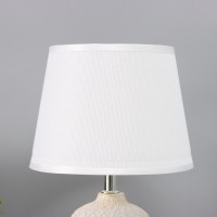 Лампа настольная "Узор" 1х40Вт Е14 белый 20х20х34см