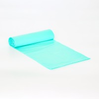 Мешки для мусора в рулоне ПСД 60 л, бирюзовые, 18 мкм 10 шт. 58×62 см