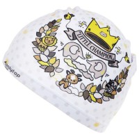 Шапочка для плавания детская «Маленький Чемпион», тканевая, обхват 46-52 см