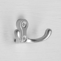 Крючок-вешалка ТУНДРА, №15, цвет хром, 1 шт.