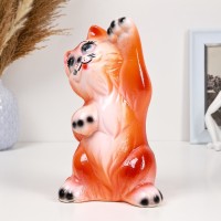 Копилка "Кот Привет" 25х14см, рыжий