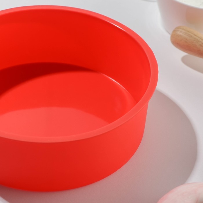 Форма для выпечки Доляна «Круг», d=15,5 см, цвет МИКС