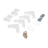 Москитная сетка на окна ТУНДРА для сам. сборки, до 2 м, сетка 2.15×1.4 м, профиль 3×2 м, белый