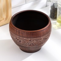 Горшок для жаркого 0,55 л, 10х12х12см, ангоб