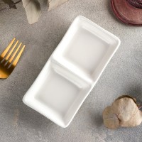 Менажница, 2 секции, 60 мл, 14,5×7,5 см