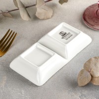 Менажница, 2 секции, 60 мл, 14,5×7,5 см