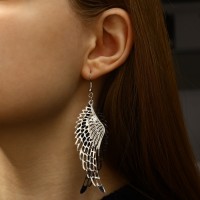 Серьги висячие «Крылья ангела», цвет МИКС, 9 см