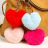 Пушистик на кольце "Сердечко" МИКС 11х10х4 см