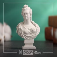Бюст "Императрица Екатерина I" белый