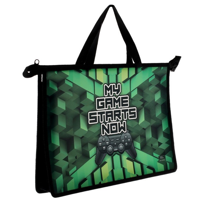 Папка для труда, А4, пластиковая, 33.5×23.5×5.5 см«Пиксели»