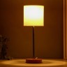 Лампа настольная 16011/1 E14 40Вт дерево-хром 12,5х12,5х42 см RISALUX