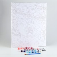 Картина по номерам на холсте с подрамником «Девушка», 40 х 50 см