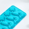 Форма для льда и кондитерских украшений Доляна «Подводный мир», 21×10×1 см, 15 ячеек, цвет МИКС