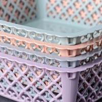 Ваза для хлеба и фруктов Amor, 20×6 см, квадратная, цвет МИКС