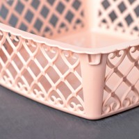 Ваза для хлеба и фруктов Amor, 20×6 см, квадратная, цвет МИКС