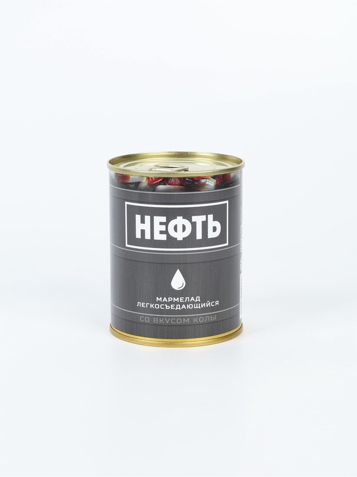 Мармелад «Нефть», в консервной банке, вкус: кола, 150 г