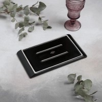 Блюдо для подачи Magistro Moon, 25×12 см, цвет чёрный