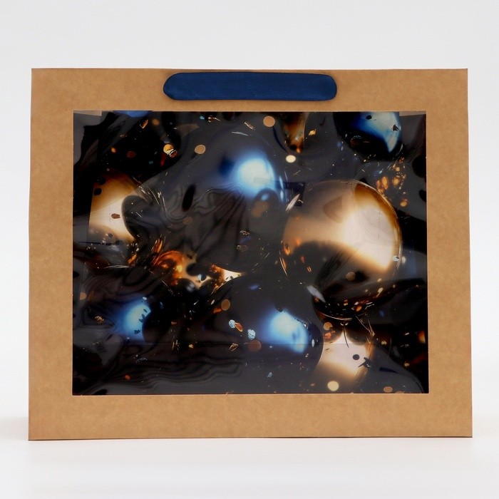 Пакет с PVC окном, «Шарики», 31×11×26 см