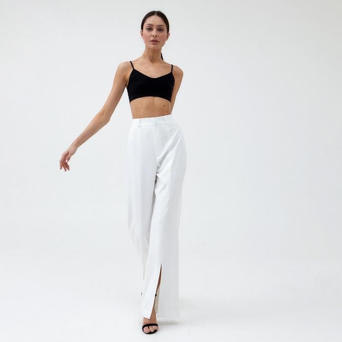 Брюки прямые MIST, р. 48, белый