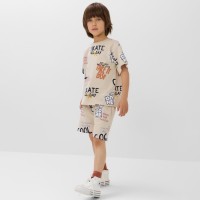 Костюм детский (футболка, шорты) KAFTAN "Graffiti", р.30 (98-104 см)