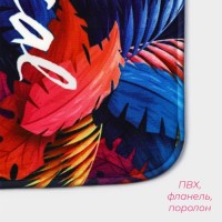 Коврик для ванной и туалета Доляна Tropical, 40×60 см