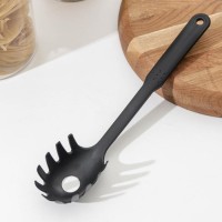 Ложка для спагетти Доляна «Орихалк», 30 см, цвет чёрный