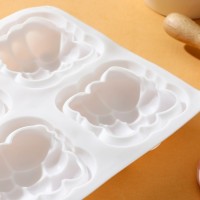 Форма для выпечки и муссовых десертов KONFINETTA «Облачко», 30×18,8×3,5 см, 6 ячеек, ячейка 7,4×7,4 см, цвет белый