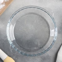 Форма из жаропрочного стекла для запекания круглая Доляна, 1 л, d=22 см
