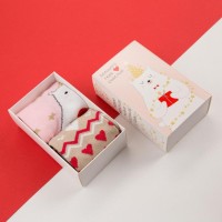 Носки женские новогодние KAFTAN «Мишка», набор 2 пары, размер 36-40 (23-25 см)