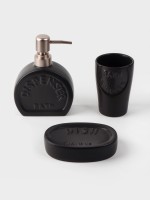 Набор аксессуаров для ванной комнаты SAVANNA «Легенда», 3 предмета, дозатор 370 мл, мыльница, стакан, серый