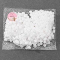 Тесьма декоративная с помпонами, 25 ± 5 мм, 10 ± 1 м, цвет серый