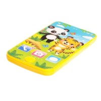 Телефон музыкальный «Тигруля и мишка», звук, цвет жёлтый