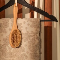 Полотенце махровое Этель "Классика", цв. коричневый, 50х90 см, 83% хл, 17% лён, 500 г/м2