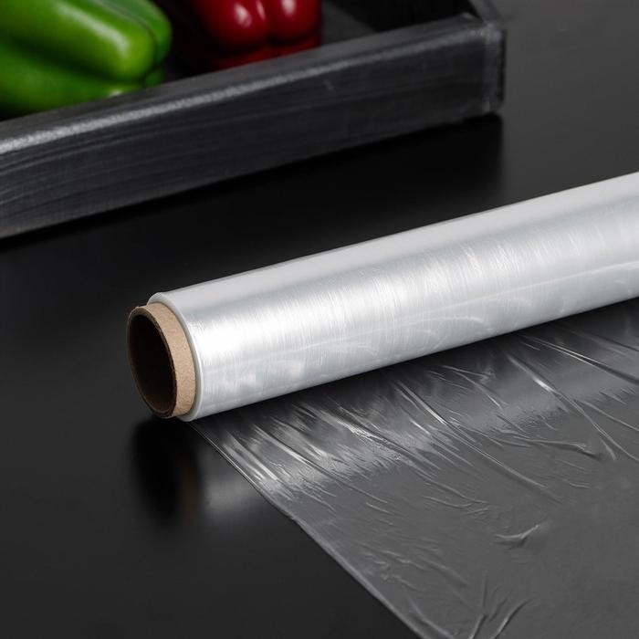 Плёнка пищевая Доляна, 22,5 см × 300 м, 8 мкм, цвет белый