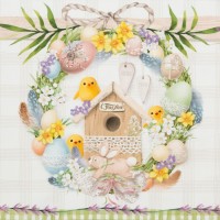 Скатерть "Этель" Уютная пасха 180х147 см, 100% хл, саржа 190 гр/м2