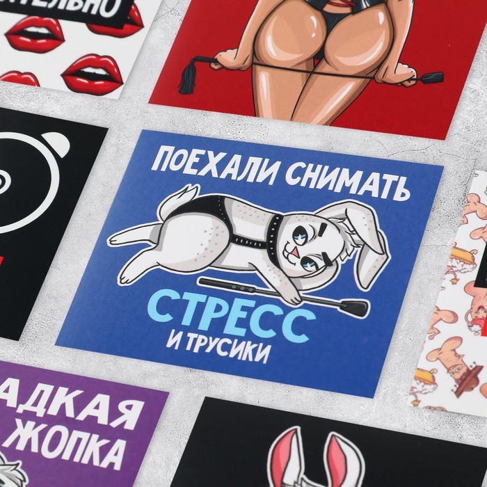 Наклейки набор «Возбуди, если сможешь», 6 х 7 см, 10 шт