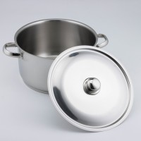 Кастрюля цельнотянутая, 9 л, d=28 см, с теплораспределительным слоем, металлическая крышка