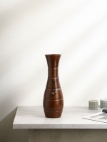 Ваза для цветов этническая Керамика ручной работы «Ололара», 39 см, 1 сорт, Иран, коричневая