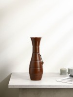 Ваза для цветов этническая Керамика ручной работы «Ололара», 39 см, 1 сорт, Иран, коричневая