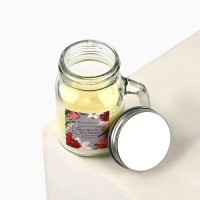 Ароматическая свеча в стекле «С любовью», аромат белый жасмин, 7 х 8,5 х 5 см.