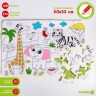 Мягкий пазл для малышей Крошка Я «Африка» раскраска, размер 50х33 см, 28 деталей