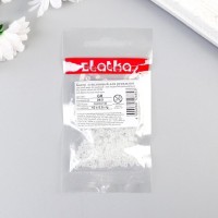 Бисер "Zlatka" 8/0 10 г 0001M белый