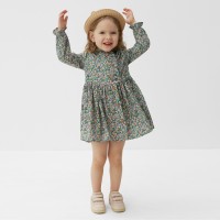 Платье для девочки MINAKU, зелёное, рост 146 см