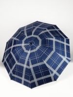 Зонт механический «Клетка», эпонж, 4 сложения, 10 спиц, R = 54/60 см, D = 120 см, цвет МИКС