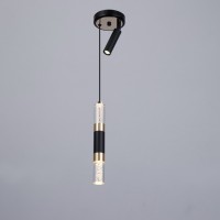 Светильник "Тори" LED 5+10Вт 3000-6000К черный 10х10х30-180см