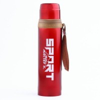 Термос "Мастер К. Спорт", 550 мл, сохраняет тепло 10 ч, красный, 7.5 х 28 см