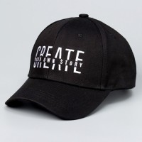 Кепка детская для мальчика Create, чёрная, р-р 52-54, 5-7 лет