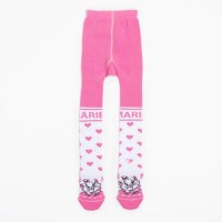 Колготки детские «Мари», Коты аристократы, рост 116-122 см, цвет белый