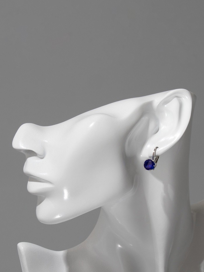 Серьги со стразами «Конфетти» каникулы круг, цвет МИКС в серебре